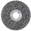 3M Scotch-Brite CS-UW Unitized Silicon Carbide Medium Deburring Wheel - Very Coarse Grade - Arbor Attachment - 4 in Diameter - 1/2 in Center Hole - Thickness 1 in - 01023 -- 048011-01023 - Image