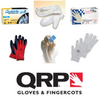 QRP Qualatex 609BYF White Medium Latex Full Fingered Work & General Purpose Gloves - Uncoated - 9 in Length - 609BYF MD -- 609BYF MD