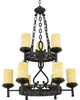 Mid. Chandeliers-Pillar Candle - 201848 - Light Center (The)