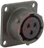 connector,metal circular,box mounting receptacle,size 12,3#16 solder socket cont - 70143418 - Allied Electronics, Inc.