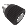 Spring Loaded Plunger, Flare-in, Miniature Size, Without hold-open feature, Steel, Black Knob - 56-320-2-000 - Southco