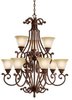 2217TZG Large Chandeliers-Glass Shade - 749740 - Capital Lighting, Inc.