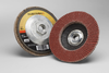 3M Cubitron II 967A Type 27 Coated Ceramic Aluminum Oxide Flap Disc - 80 Grit - 4 1/2 in Diameter - 55604 -- 051141-55604 - Image