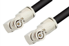BNC Male Right Angle to BNC Male Right Angle Cable 60 Inch Length Using RG214 Coax, RoHS - PE3370LF-60 - Pasternack