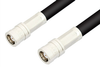 75 Ohm SMB Plug to 75 Ohm SMB Plug Cable 24 Inch Length Using 75 Ohm RG59 Coax - PE3041-24 - Pasternack