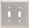 Toggle Switch Wall Plate, Two Gang - SSJ2 - Legrand