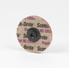 3M Scotch-Brite RC-US Unitized Ceramic Hard Deburring Wheel - Coarse Grade - Quick Change Attachment - 2 in Diameter - 66763 -- 051115-66763 - Image