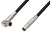 75 Ohm Mini SMB Plug to 75 Ohm Mini SMB Plug Right Angle Cable 60 Inch Length Using 75 Ohm PE-B159-BK Black Coax - PE38140/BK-60 - Pasternack
