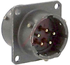 CONNECTOR,THRU BULKHEAD RECEPTACLE,SIZE14,5#16 PIN AND 5#16 SOCKET CONTACT - 70011498 - Allied Electronics, Inc.
