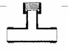 Special Piping Components:Hose Fittings Tee:MHT x MHT x FHT Swivel -- 501-007 MHT x MHT x FHT Swivel - Image