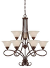 1-121-9-91 Mid. Chandeliers-Glass Up - 372277 - Capital Lighting, Inc.