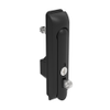 Swinghandle Latch, Medium Size - 125 mm , With Padlock Hasp, Use with Linear Actuator or as Single Point Latch, CH 751 Key , Sealed, Zinc Alloy, Powder Coated, Black - H3-50-201-150 - Southco