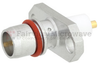 BMA Plug (Male) Slide-On Connector Stub Terminal 2 Hole Flange (Panel Mount), Solder, .481 inch Hole Spacing Rated to 18GHz - FMCN1228 - Fairview Microwave Inc.