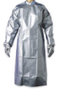 North Silver Shield SSCA Silver Large Polyethylene Chemical-Resistant Apron - 54 in Width - 56 in Length - NORTH SSCA/L - NORTH SSCA/L - R. S. Hughes Company, Inc.