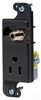 Datacommunication Face Plate with Jack - RJ650BK - Hubbell Incorporated