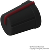 Knob, Soft Touch, D Shaft, Grey/red Shaft Rohs Compliant Multicomp - 74M0181 - Newark, An Avnet Company