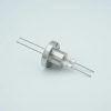 Power Feedthrough, 5000 Volts, 1 Amp, 2 Pins, 0.050″ Stainless Steel Conductors, 1.33″ Conflat Flange - A0269-2-CF - MPF Products, INC.