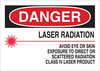 Radiation & Laser Sign - 25261 - Brady Corporation