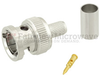 75 Ohm BNC Male (Plug) Connector For RG59, RG62, RG71 Cable, Crimp/Solder -- SC6027 - Image
