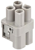 Heavy Duty Insert, Rcpt, 3+Pe, 10Mm2; Product Range Harting - 67X7440 - Newark, An Avnet Company