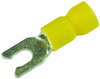 Terminal, Spade/fork, #6, Crimp, Yellow; Product Range Multicomp Pro - 34P2194 - Newark, An Avnet Company