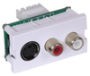 Datacommunication Face Plate with Jack - IMSR1101W - Hubbell Incorporated