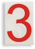 ToughStripe Die-Cut Red Letter 3 - 121867 - Brady Corporation