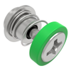 Captive Screw, 4-40 Thread, Surface Mount Technology, Phillips Recess, Smooth Green Knob - 52-SM-A1111-N014-R - Southco