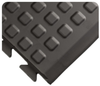 Wearwell Rejuvenator 502 Black Urethane Raised Squares Anti-Fatigue Mat - 3 ft Width - 5 ft Length - 715411-04677 -- 715411-04677