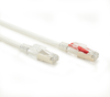 3FT White CAT6A 650MHz Patch Cable F/UTP CM Locking Snagless -- C6APC80S-WH-03 - Image