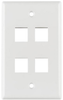 Faceplate, 4Port, Abs, White; Accessory Type Hellermanntyton - 75Y0934 - Newark, An Avnet Company