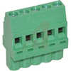 Plug, Terminal Block; 30 to 14 AWG; 5; 12 A; 300 V; M3; Screw Cage; 5.08 mm - 70078102 - Allied Electronics, Inc.