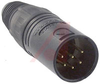 X-Series 6 Pin Male XLR Cable Connector- Black/Gold - 70088515 - Allied Electronics, Inc.