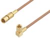 SSMC Plug to SSMC Plug Right Angle Cable 36 Inch Length Using RG178 Coax - PE3C4455-36 - Pasternack