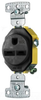 Duplex/Single Receptacle -- RR155BKWR - Image