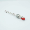 Thermocouple-Power Feedthrough, 1 Pair Type C, w/ Miniature TC Connector, 5000 Volts, 15 Amps, 2 Pins, 0.75″ Dia Stainless Steel Weld Adapter - A0442-6-W - MPF Products, INC.