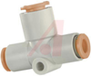 Tee; 1/8 in.; 17.5 x 2; 2.5 mm (Min.); 9.6 mm; 1.0 MPa (Max.); White; -5 degC - 70070427 - Allied Electronics, Inc.