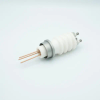 Power Feedthrough, 25,000 Volts, 50 Amps, 3 Pins, 0.094″ Copper Conductors, 1.50″ Dia Stainless Steel Weld Adapter - A3882-1-W - MPF Products, INC.