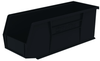 Akro-Mils Akrobin 30 lb Black Industrial Grade Polymer Hanging / Stacking Storage Bin - 10 7/8 in Length - 4 1/8 in Width - 4 in Height - 1 Compartments - 30224 BLACK - 30224 BLACK - R. S. Hughes Company, Inc.