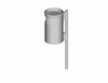 Vasura Litter Bins, Steel, Without Lid, With Ashtray - 5149899 - Erlau