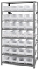 Storage Shelving with Bins - 2475-950CL - Simplastics
