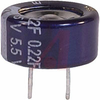 CAPACITOR, ALUMINUM ELECTRONIC (EDL) STACKED COIN, .22 F, 5.5 VOLT, MAX RES. 75 - 70186138 - Allied Electronics, Inc.