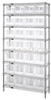 Storage Shelving with Bins - WR8-239CL - Simplastics
