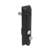 Swinghandle Latch, Medium Size - 125 mm , With Padlock Hasp, Use with Linear Actuator or as Single Point Latch, CH 300 Key, Non-Sealed, Zinc Alloy, Powder Coated, Black - H3-50-202-050 - Southco
