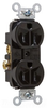 Duplex/Single Receptacle -- TR5262-BK - Image