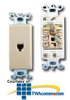 Leviton Type 625 Decora Modular Wall Jacks, 8-Position,.. - 40680 - TelephoneStuff.com
