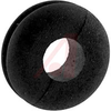 Grommet, Round; 1/4 in.; Black Buna-S Synthetic Rubber/Black Polyvinyl Chloride - 70211201 - Allied Electronics, Inc.