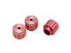 Threaded Knob, 1/4-100, Red Anodized, 3-Pack - KN-10QR-3 - Newport MKS