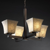 POR-8829-40-LEAF-DBRZ Mid. Chandeliers-Glass Up - 670610 - Capital Lighting, Inc.