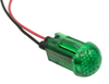 Panel Indicator, Green, 12V, Wire Lead; Led Color Dialight - 49AC2878 - Newark, An Avnet Company